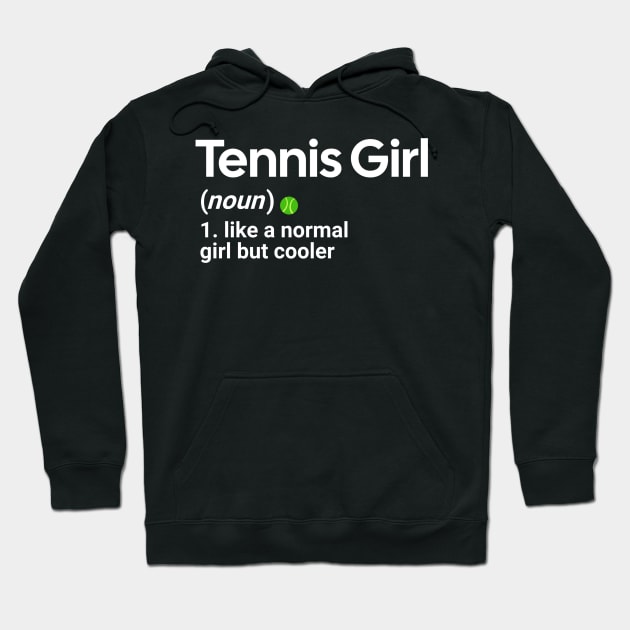 Tennis-Girl Hoodie by ellabeattie